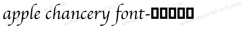 apple chancery font字体转换